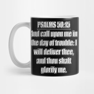 Psalm 50:15 KJV Bible Verse Mug